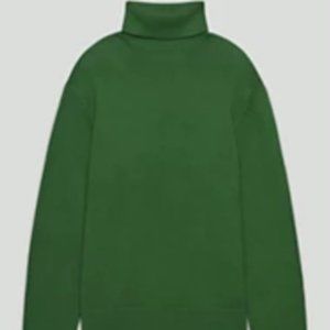 Aritzia TNA York Turtleneck Sweater- Size S- Juniper Green